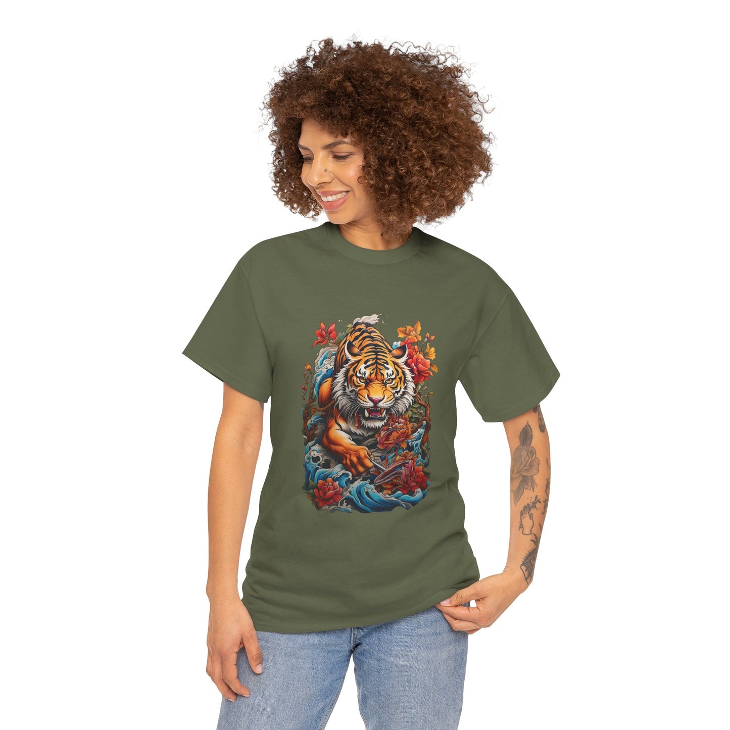 EYE OF THE TIGER Unisex Heavy Cotton Tee