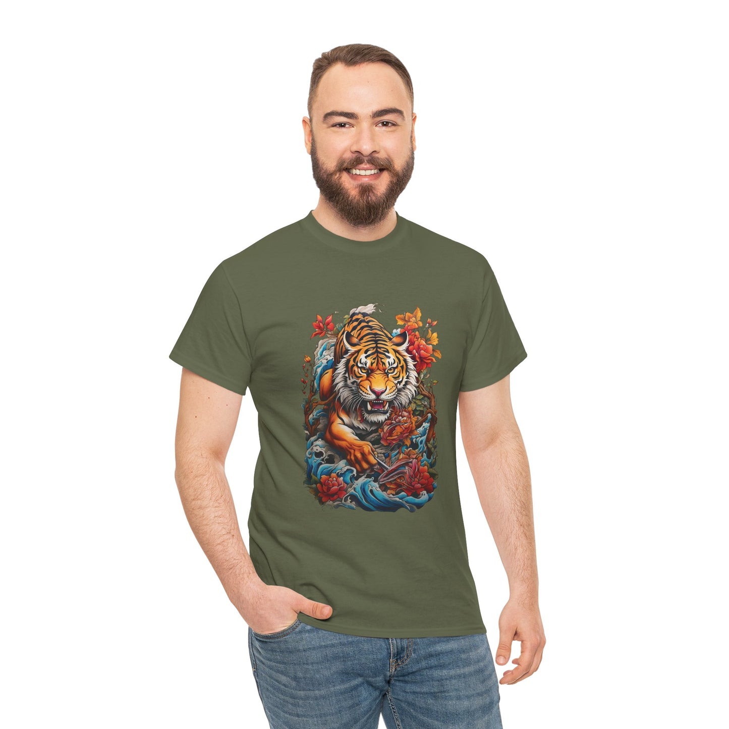 EYE OF THE TIGER Unisex Heavy Cotton Tee