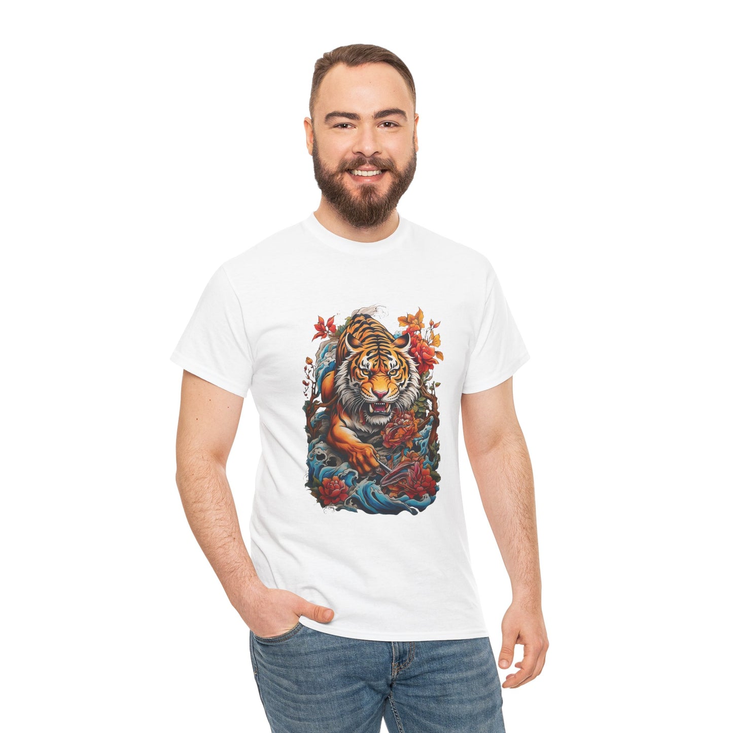 EYE OF THE TIGER Unisex Heavy Cotton Tee