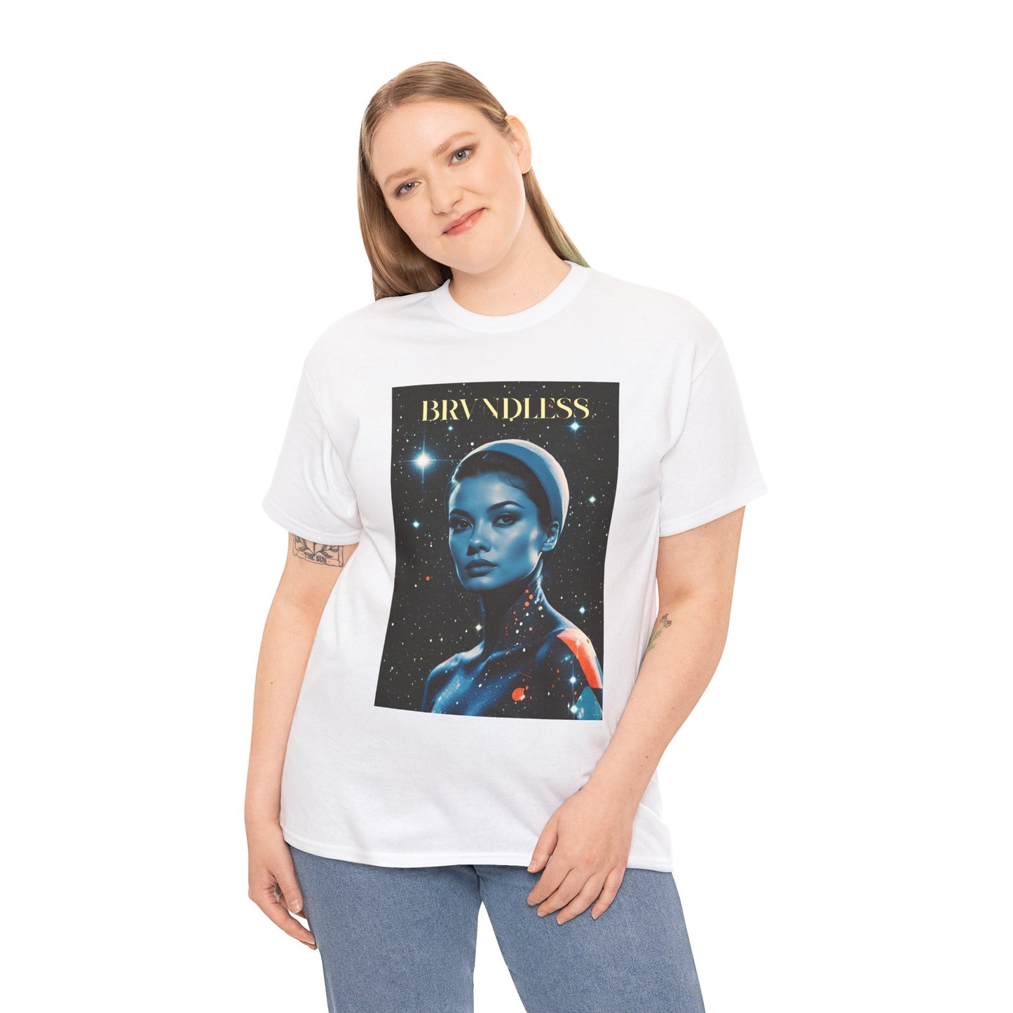 Classy Space Girl Unisex Heavy Cotton Tee